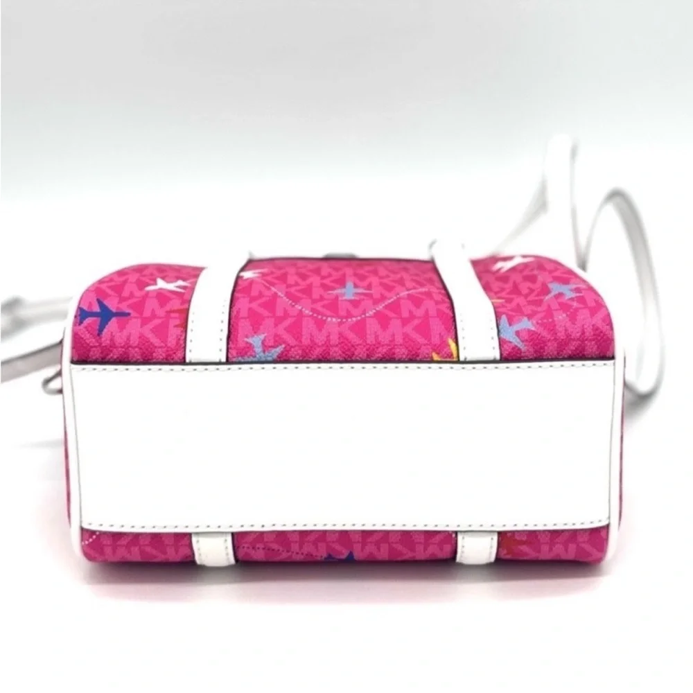 Michael Kors Small Travel Duffle Xbody Bag Dragon Fruit Multi